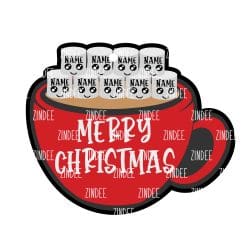 Alternative view of Marshmallow Mug Ornament (9) acrylic blank (5 inch)