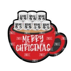Alternative view of Marshmallow Mug Ornament (7) acrylic blank (5 inch)