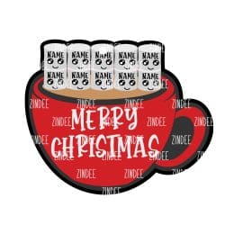Alternative view of Marshmallow Mug Ornament (10) acrylic blank (5 inch)