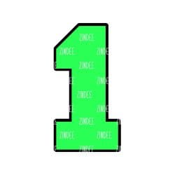 Number 1 – Acrylic Keychain Blank (3") | Optional Sticker or UV DTF