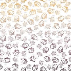 Ombre Sketch Fall Pumpkins (digital paper)