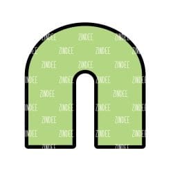 Open Arch – Mini Acrylic Charm Blank (1.5") | Optional Sticker or UV DTF