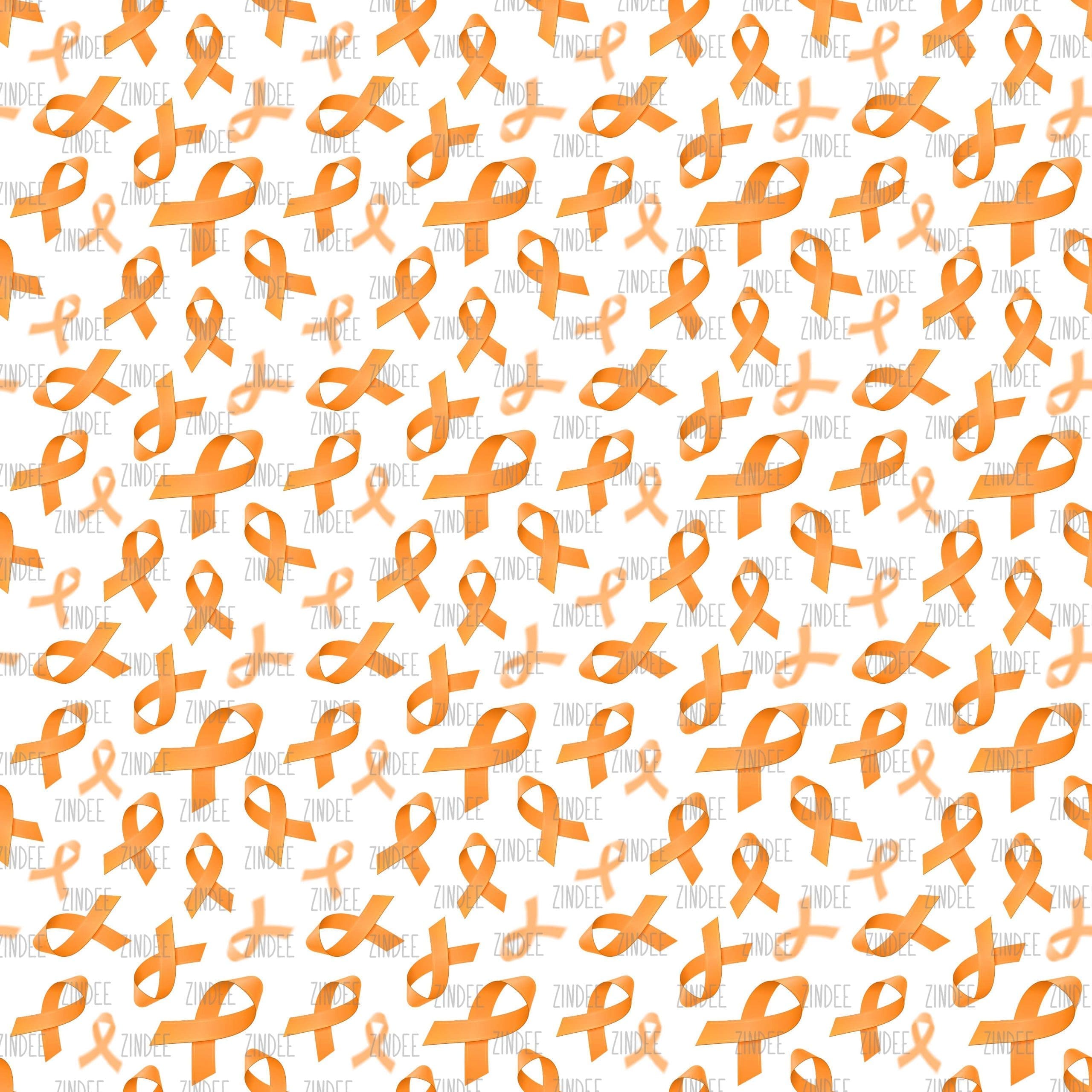 Awareness Ribbon Orange seamless (vinyl)