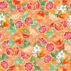 Orange Blossoms seamless (digital paper)