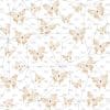 Orange Butterflies and White Geometric (vinyl)