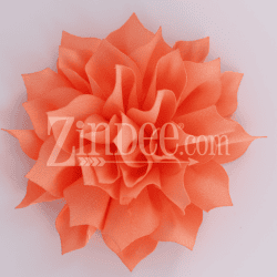 Peach Fabric Flower (3.5")