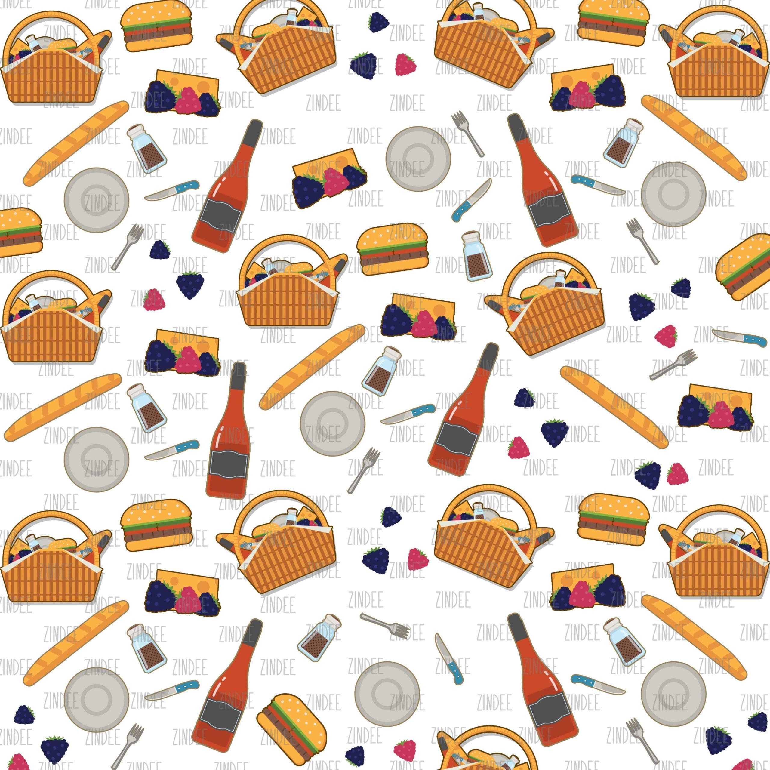 Picnic (digital paper)