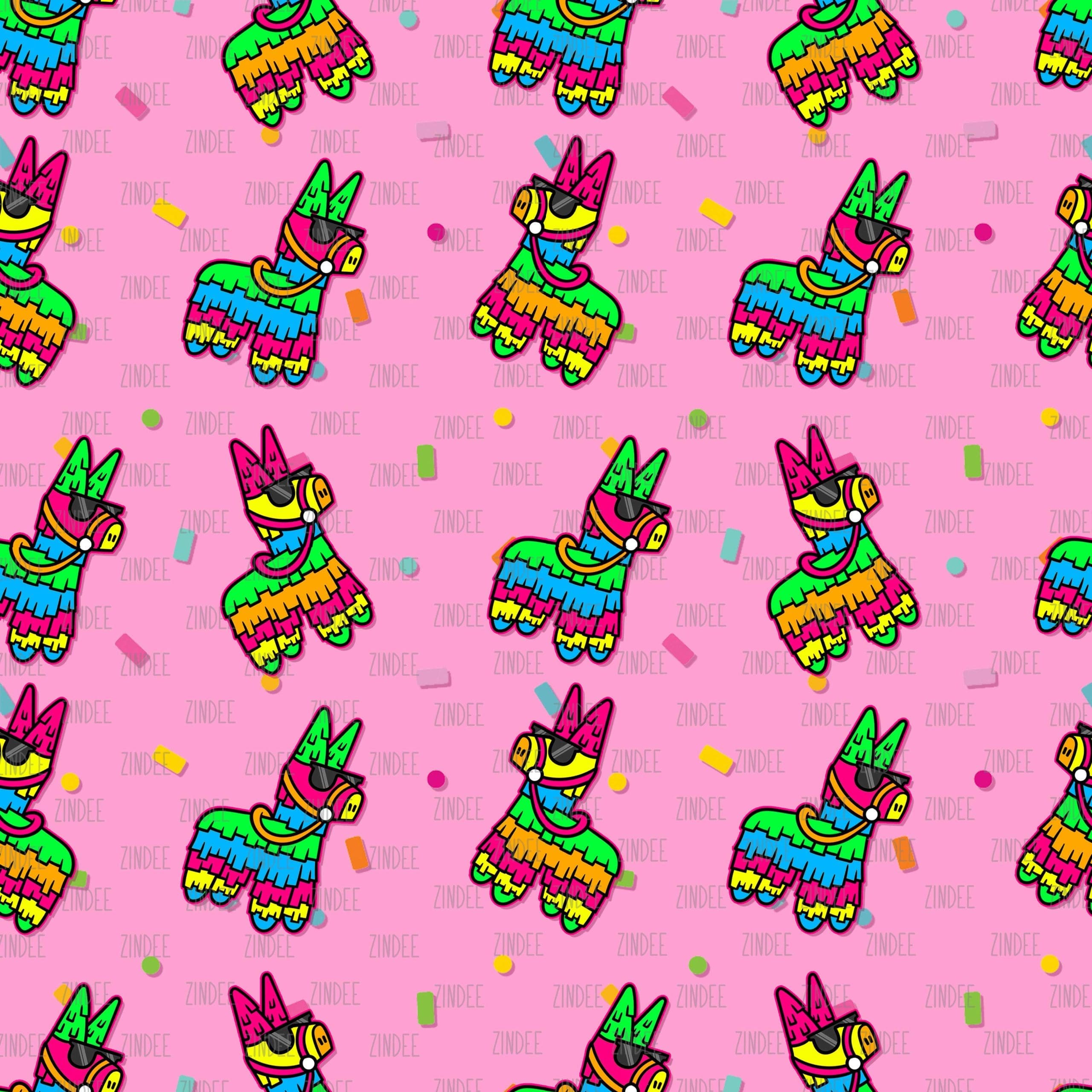 Pink Piñatas seamless (digital paper)