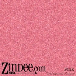 Pink Transparent Glitter Vinyl