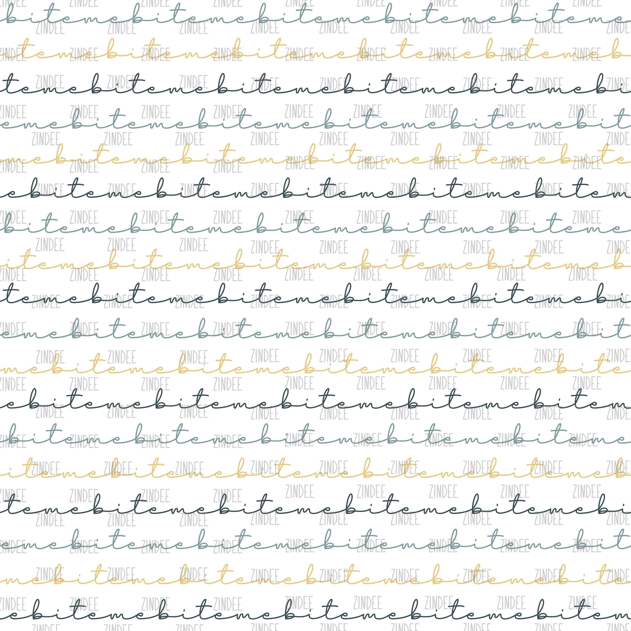 Pretty Blue Bite Me seamless (digital paper)