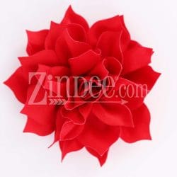 Red Fabric Flower (3.5")