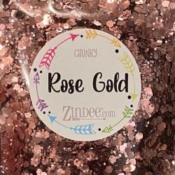Rose Gold Chunky Polyester Glitter (BAG)
