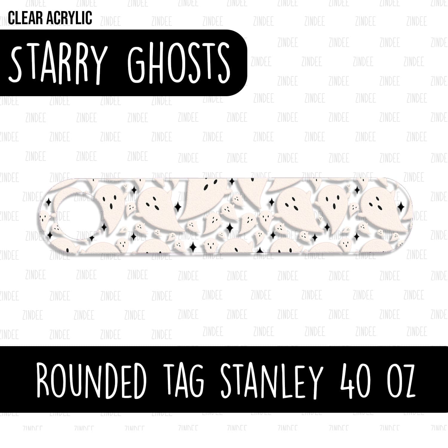 Rounded Tumbler Tag (Stanley 40 oz 2.0) (Starry Ghosts)