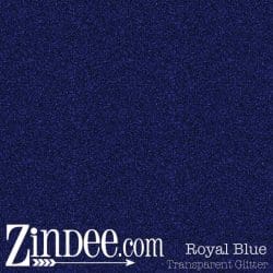 Royal Blue Transparent Glitter Vinyl