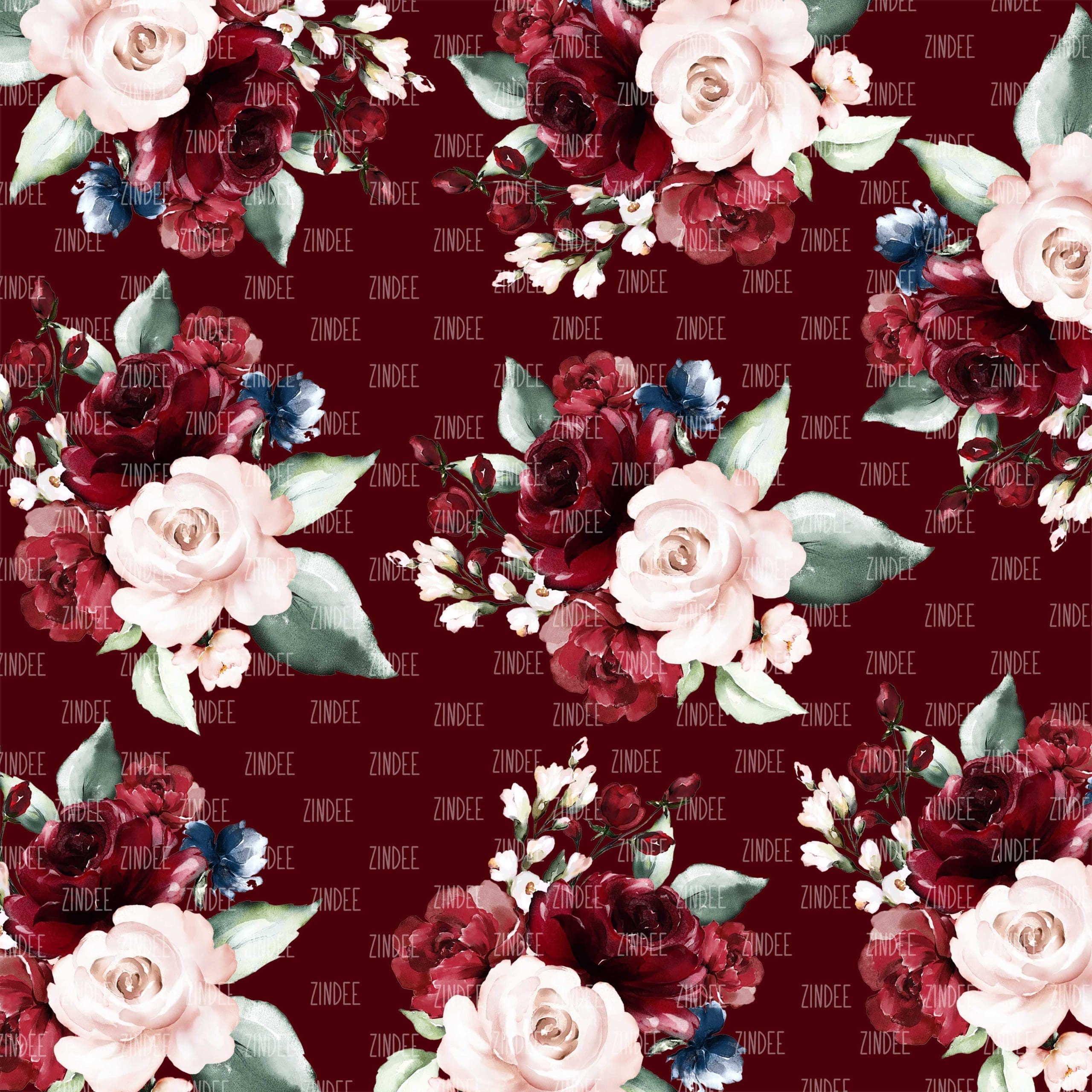 Rustic Dusty Floral #1 (vinyl)