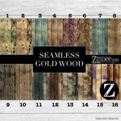 Seamless Gold Wood (vinyl)