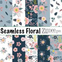 Seamless Floral (vinyl)