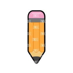 Skinny Pencil – Mini Acrylic Charm Blank (1.5") | Optional Sticker or UV DTF