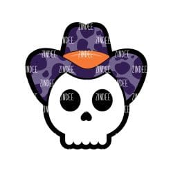Skull Cowboy – Acrylic Keychain Blank (3") | Optional Sticker or UV DTF