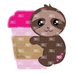 Sloth Coffee Sublimation Transfer