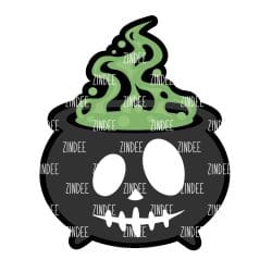Smokey Cauldron – Acrylic Keychain Blank (3") | Optional Sticker or UV DTF