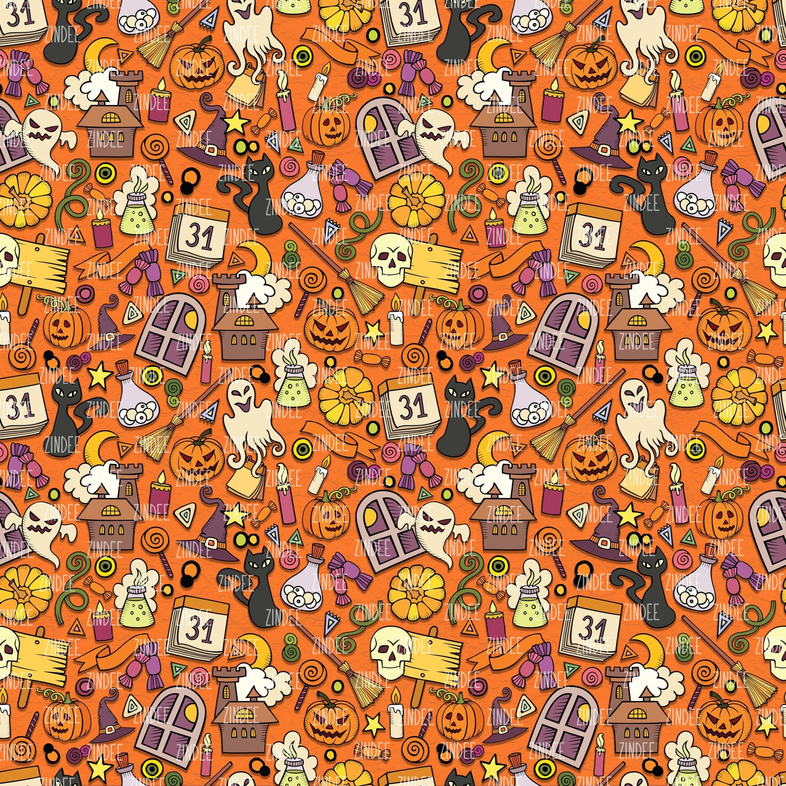 Spooky Halloween Orange (vinyl)
