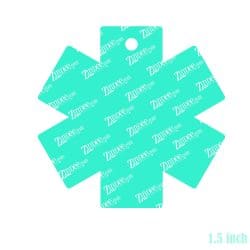 Alternative view of Star of Life – Mini Acrylic Charm Blank (1.5") | Optional Sticker or UV DTF