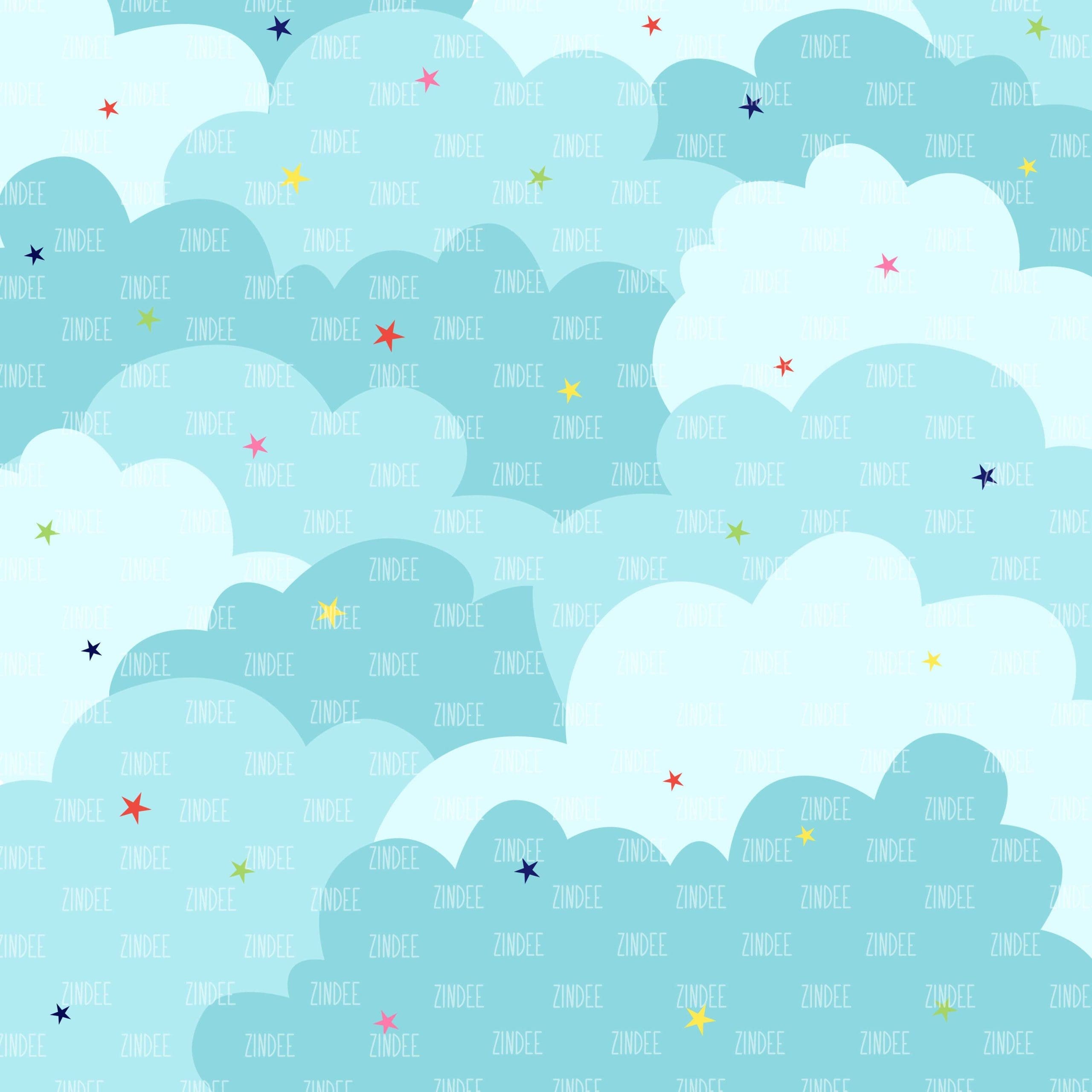 Starry Clouds (digital paper)