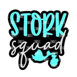 Stork Squad – Acrylic Keychain Blank (3") | Optional Sticker or UV DTF