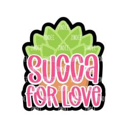Succa For Love – Acrylic Keychain Blank (3") | Optional Sticker or UV DTF