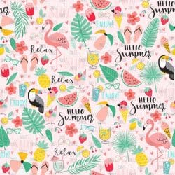 Summer Time Pink (digital paper)