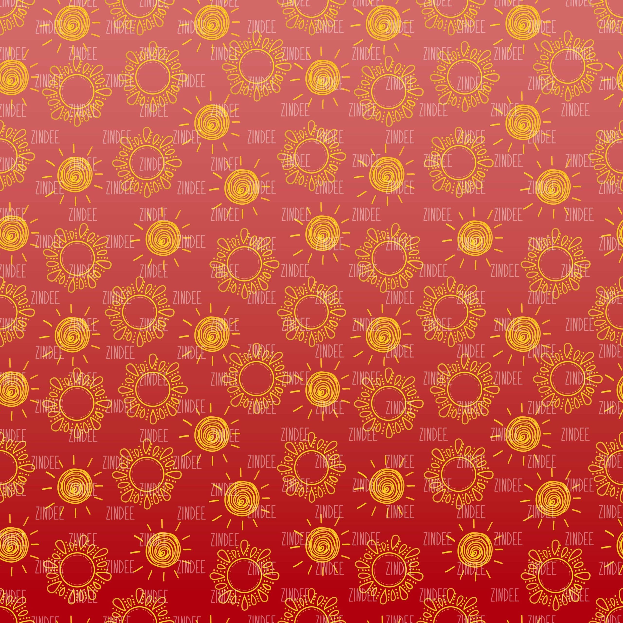 Ombre Sun (digital paper)