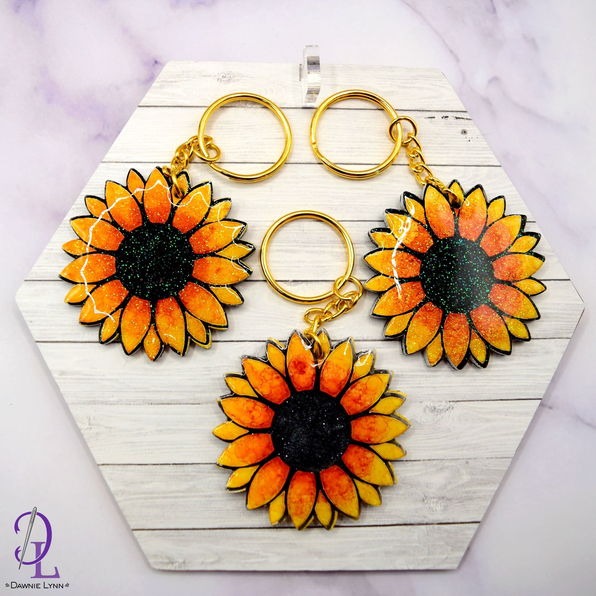 Sunflower – Acrylic Keychain Blank (3") | Optional Sticker or UV DTF - Image 18