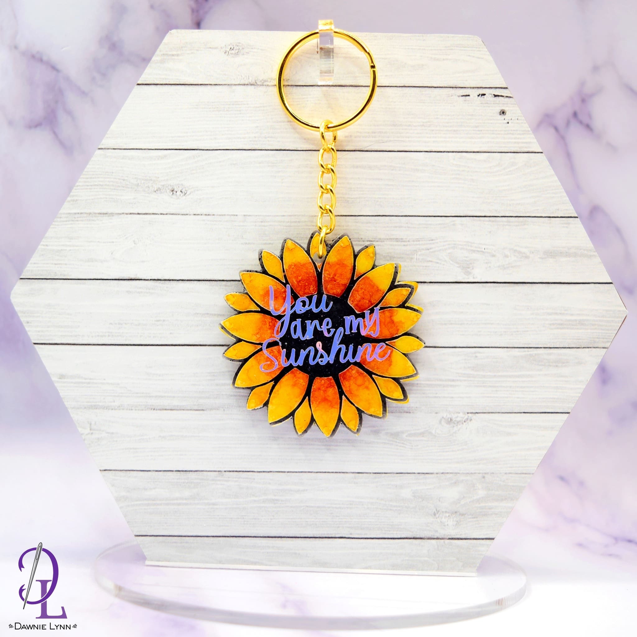 Sunflower – Acrylic Keychain Blank (3") | Optional Sticker or UV DTF - Image 19