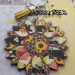 Sunflower – Acrylic Keychain Blank (3") | Optional Sticker or UV DTF - Image 21