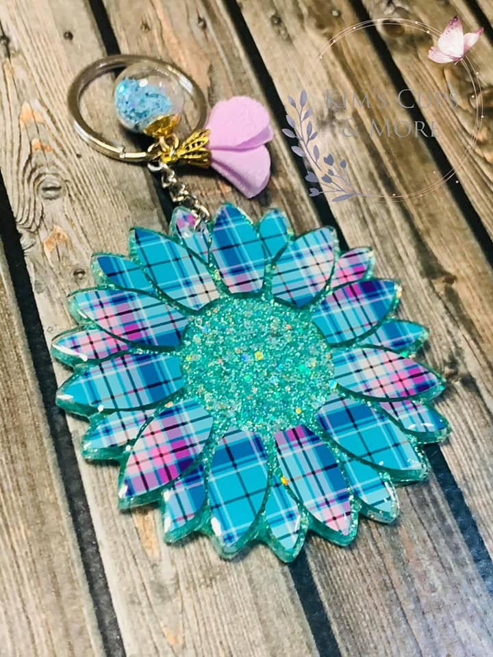 Sunflower – Acrylic Keychain Blank (3") | Optional Sticker or UV DTF - Image 22