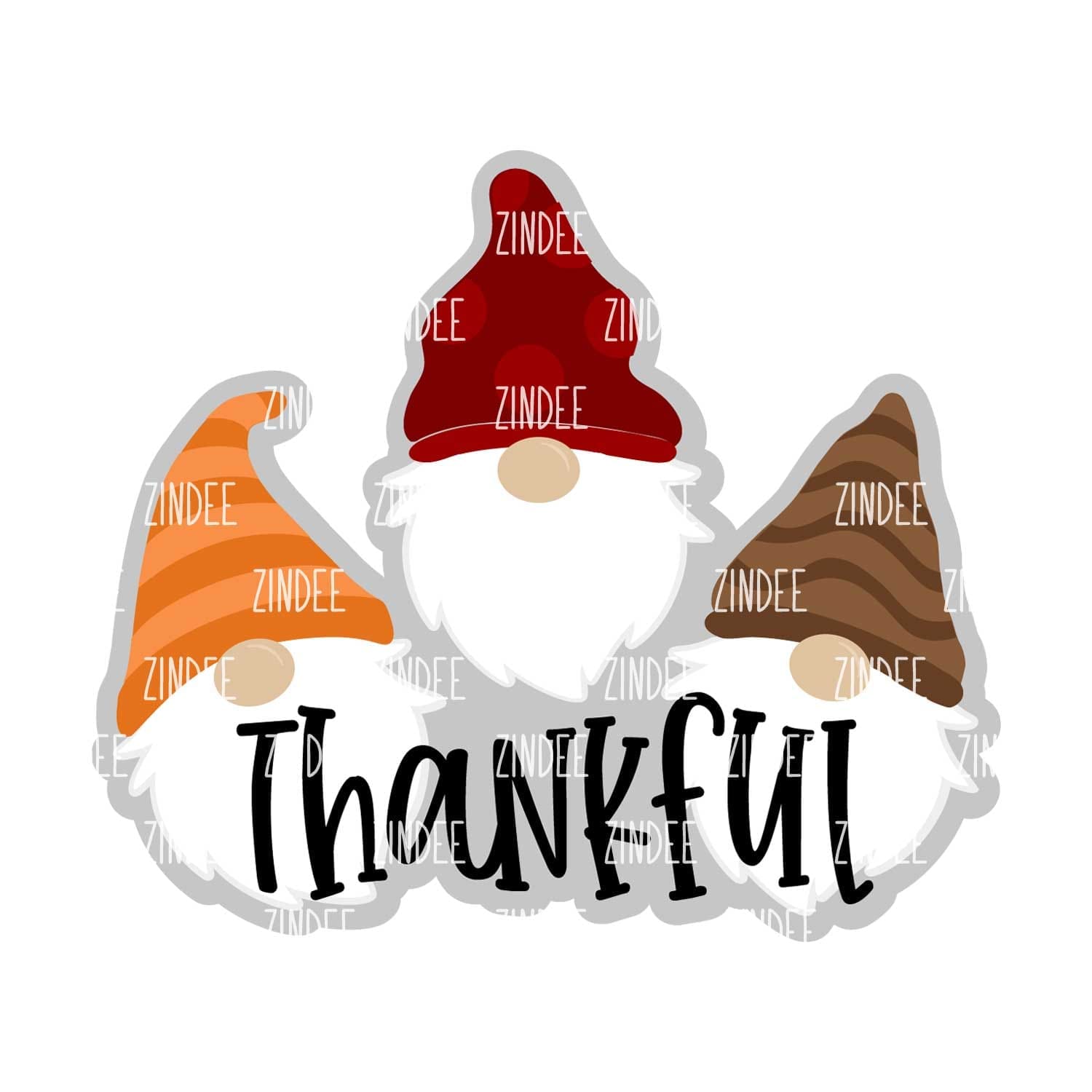 Thanksgiving Gnomes – Acrylic Keychain Blank (3") | Optional Sticker or UV DTF