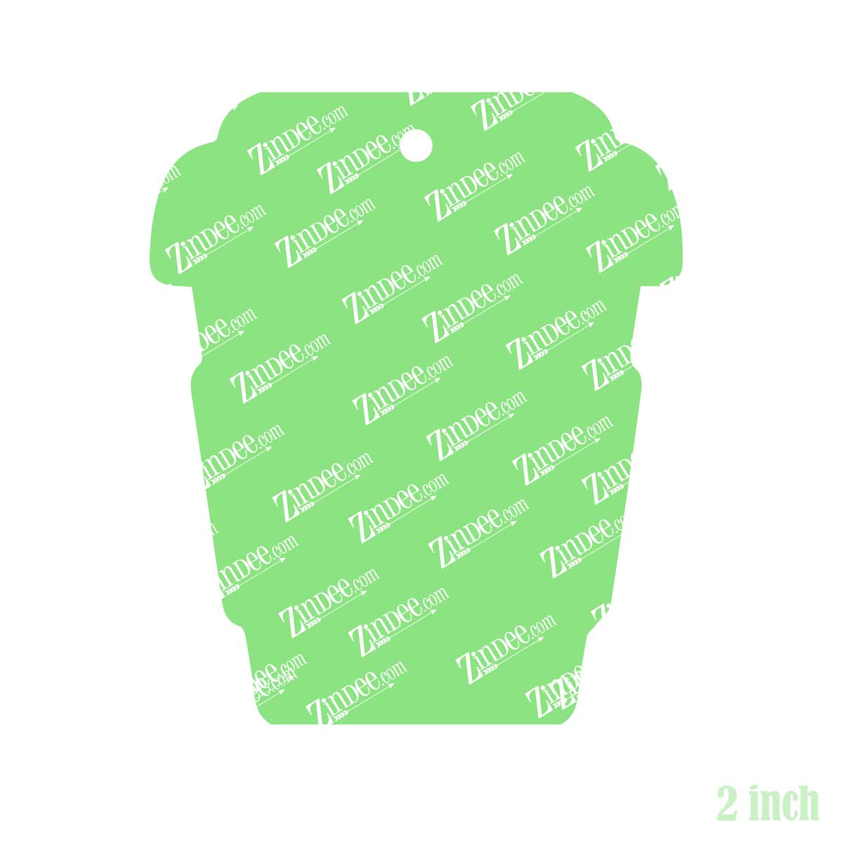 To Go Coffee – Acrylic Keychain Blank (2") | Optional Sticker or UV DTF - Image 2