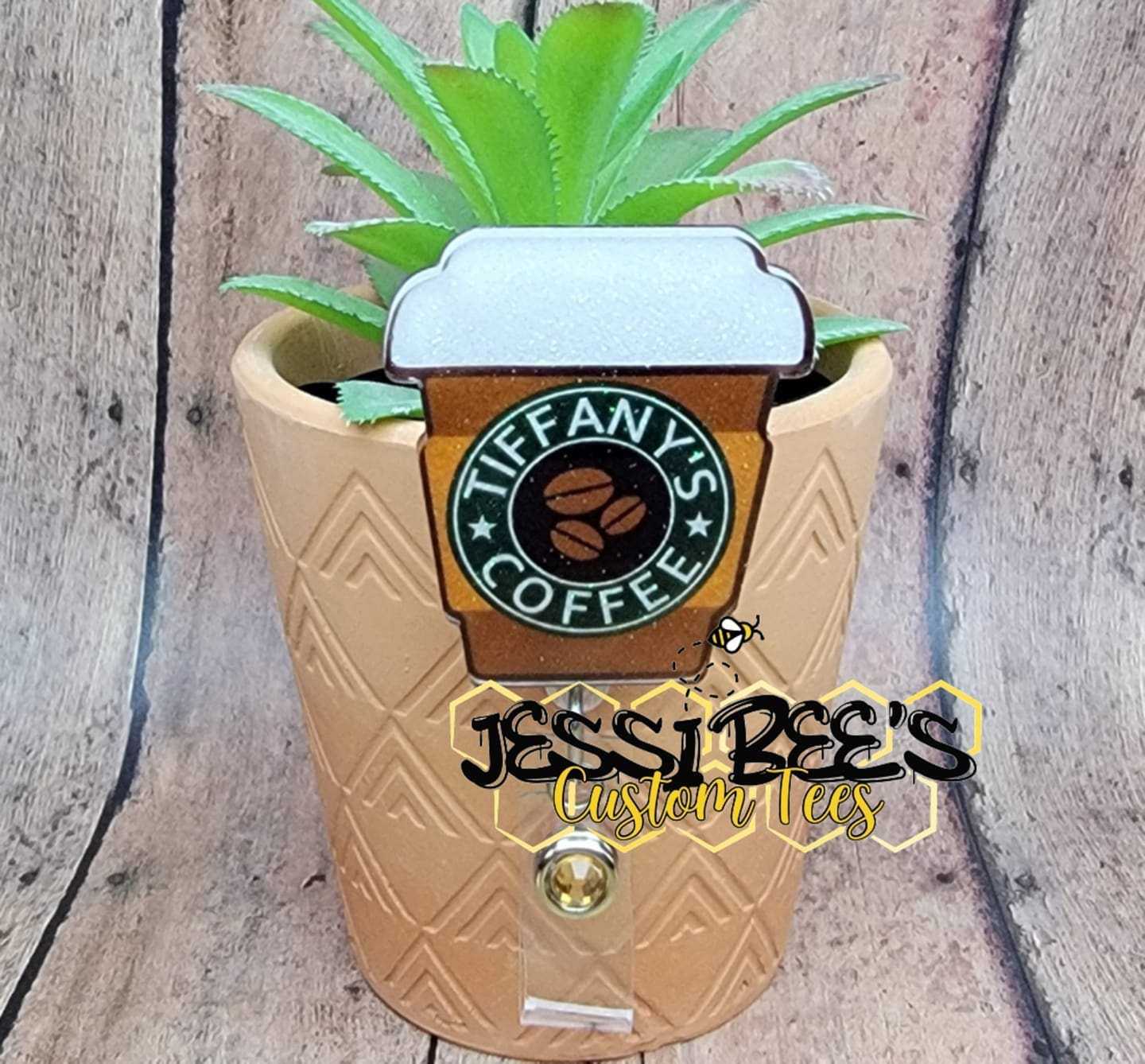 To Go Coffee – Acrylic Keychain Blank (2") | Optional Sticker or UV DTF - Image 3