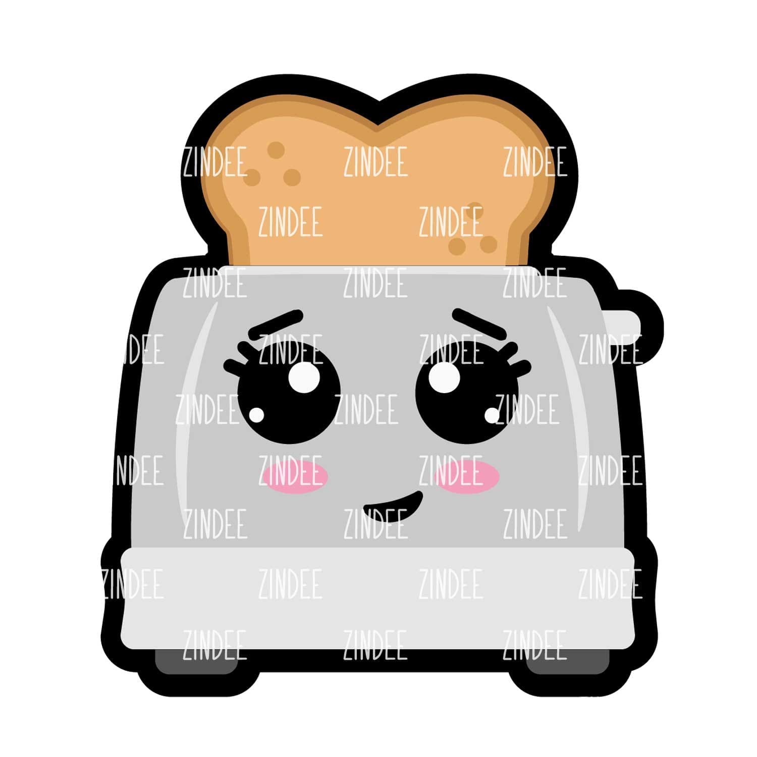 Toaster – Acrylic Keychain Blank (3") | Optional Sticker or UV DTF