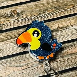 Toucan Baby – Acrylic Badge Reel Blank (2") No Hole | Optional Sticker or UV DTF - Image 3