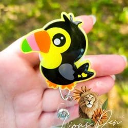 Toucan Baby – Acrylic Badge Reel Blank (2") No Hole | Optional Sticker or UV DTF - Image 4