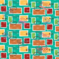 Travel Stamps (digital paper)