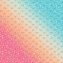Sketch Hearts Tropical White (digital paper)