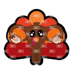 Turkey Uterus – Acrylic Keychain Blank (3") | Optional Sticker or UV DTF