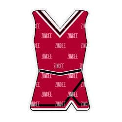 Varsity Cheer Uniform – Acrylic Keychain Blank (3") | Optional Sticker or UV DTF
