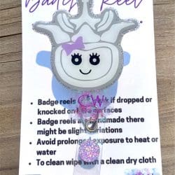 Vertebrae – Acrylic Badge Reel Blank (2") No Hole | Optional Sticker or UV DTF - Image 4