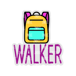 Walker – Acrylic Keychain Blank (3") | Optional Sticker or UV DTF