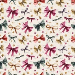 Watercolor Christmas Bows (digital paper)