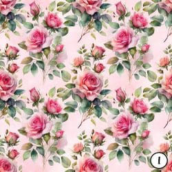 Alternative view of Watercolor Rose Garden (vinyl)